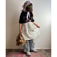 【26SSお取り寄せ / 100-130,150-160サイズ】 dots pintuck skirt