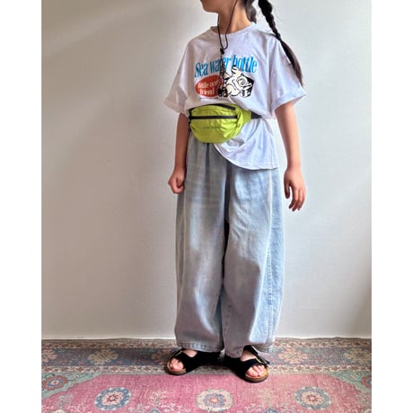 【26SSお取り寄せ / 90-150サイズ】 water bottle t shirt (white melange)