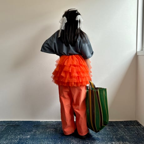 【予約】【PLUSH♥】【即納 / S-Lサイズ】 jiggly jelly tulle skirt (orange)