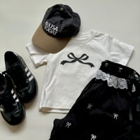 【OUTLET / 100-140サイズ】 ribbon t-shirt