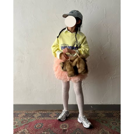 【2次予約】【PLUSH♥】【即納 / S-Lサイズ】 jiggly jelly tulle skirt (peach)
