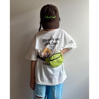 【26SSお取り寄せ / 90-160サイズ】 happy crew t shirt (ivory)