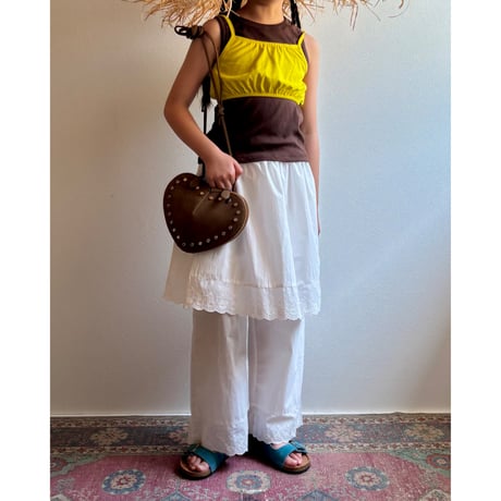 【26SSお取り寄せ / 100-130,150-160サイズ】 lace layered pants