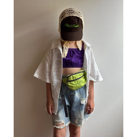 【26SSお取り寄せ / 90-150サイズ】 woodland relax shirt (ivory)