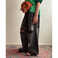 【26SSお取り寄せ / 100-160サイズ】 stone black denim