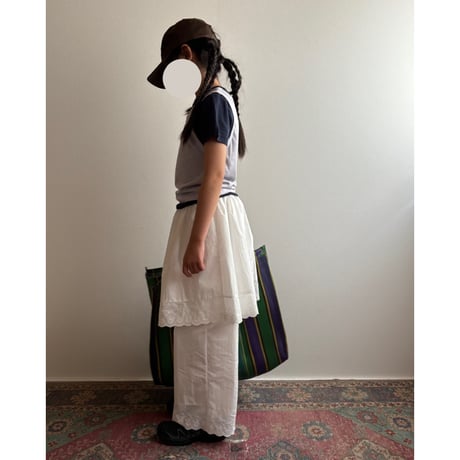 【26SSお取り寄せ / 90-160サイズ】 tank layered tops (white)
