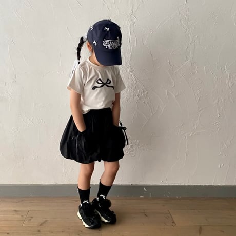 【OUTLET / 100-140サイズ】 ribbon t-shirt
