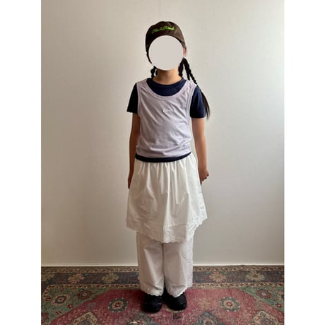 【26SSお取り寄せ / 90-160サイズ】 tank layered tops (white)