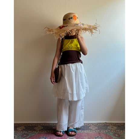 【26SSお取り寄せ / 100-130,150-160サイズ】 lace layered pants