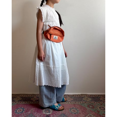 【26SSお取り寄せ / 120-160サイズ】 cutwork lace dress
