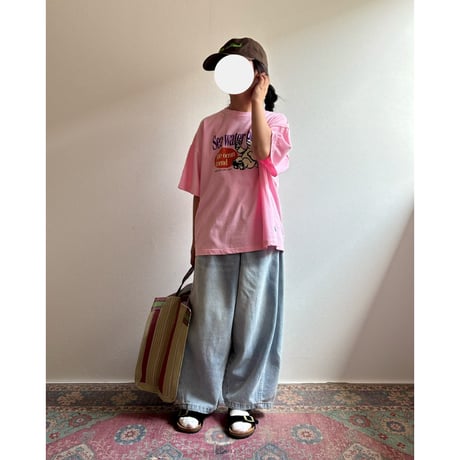 【26SSお取り寄せ / 90-150サイズ】 water bottle t shirt (pink)