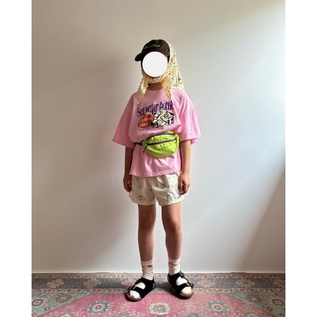 【26SSお取り寄せ / 90-150サイズ】 water bottle t shirt (pink)