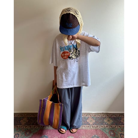 【26SSお取り寄せ / 90-150サイズ】 water bottle t shirt (white melange)