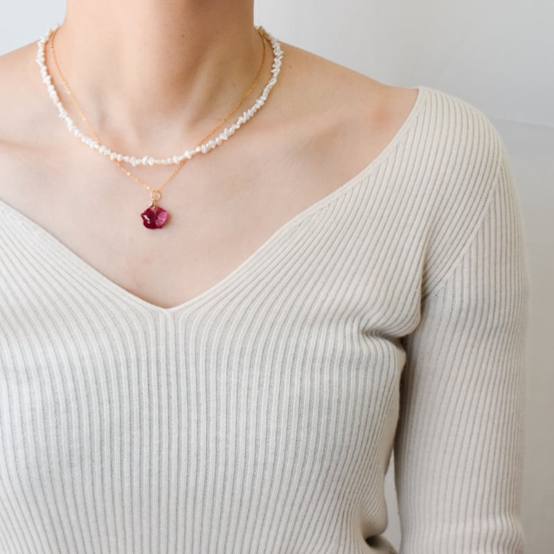 14kgf白蝶真珠蓮カービングネックレス 白蝶 ネックレス 16.8x13.0mm(Phoenix) – eikopearl