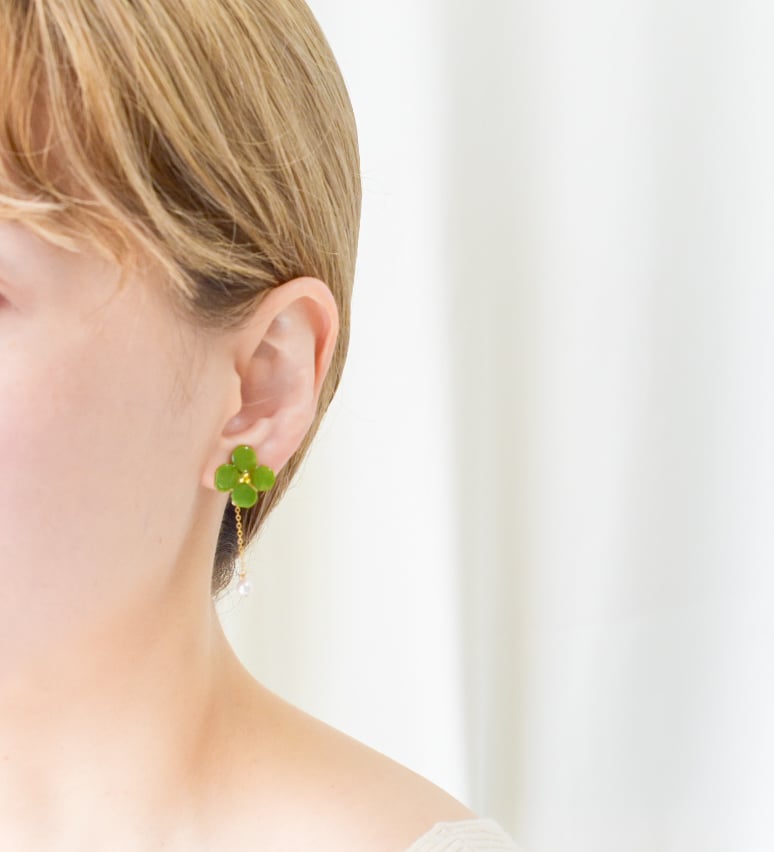 michiru◆ルビーピアス✧14kgf 黒猫とルビーのピアス〈A〉〜14kgf〜 | Ketti