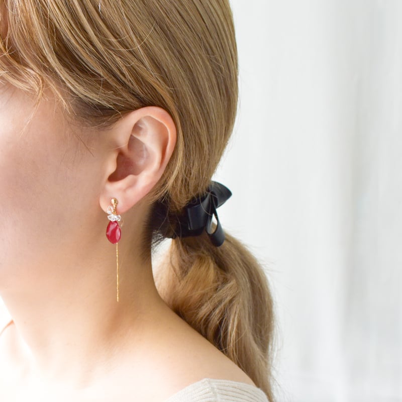 accessories mauさんのハーキマーダイヤモンドピアス Dotsダイヤモンド ピアス ハーキマーダイヤモンド ｜エシカル