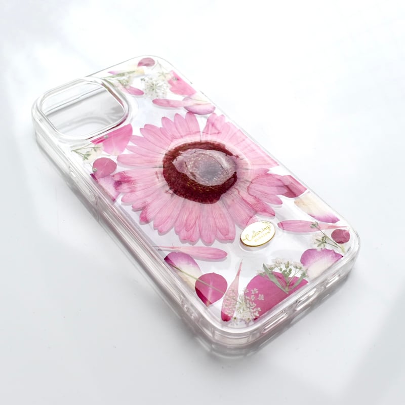 押し花 iPhoneケース ガーベラ | Coloring