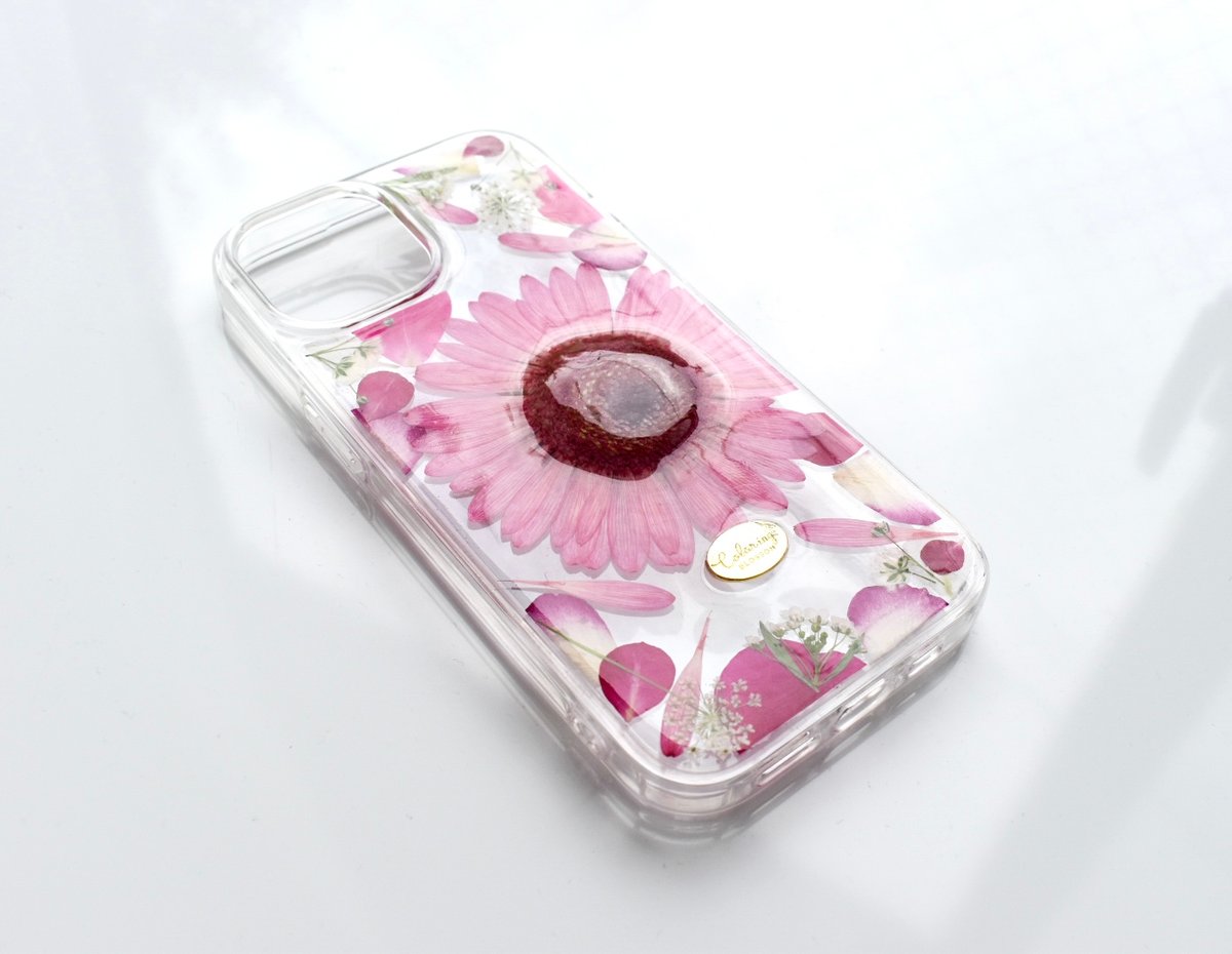 押し花 iPhoneケース ガーベラ | Coloring