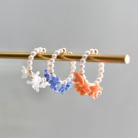 【選べる】小花×淡水パールイヤカフ