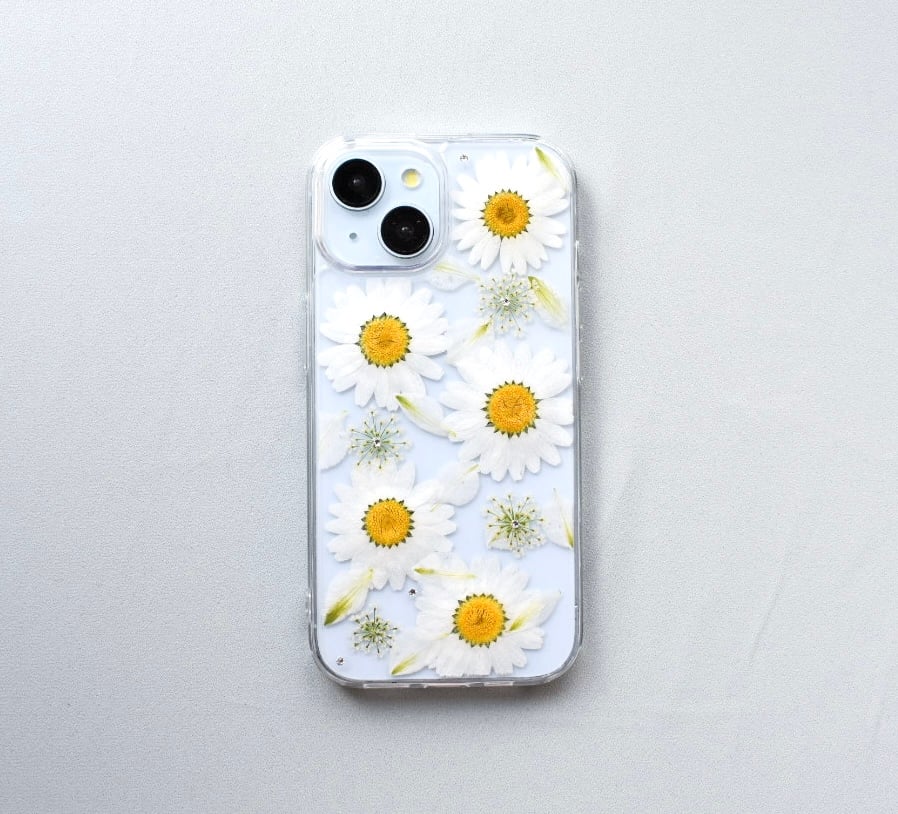 押し花 iPhone ケース ノースポール | Coloring