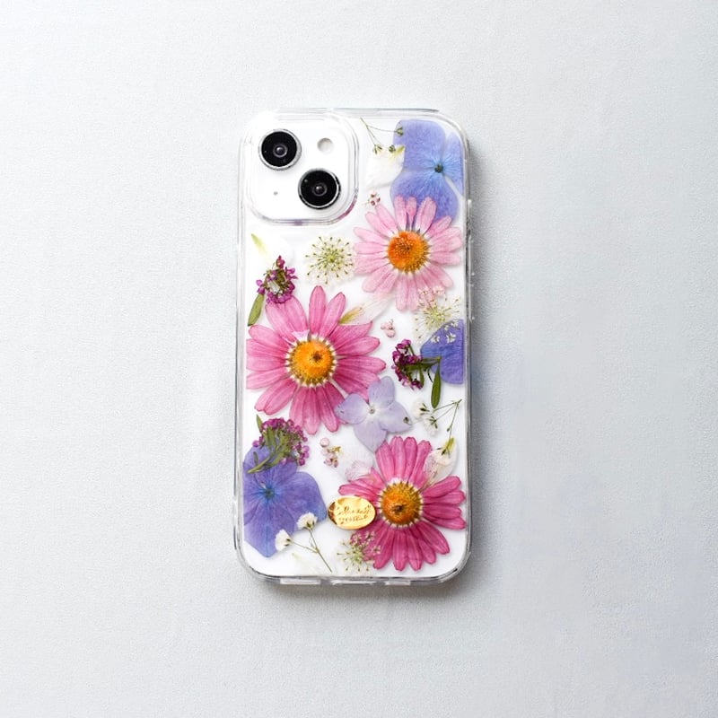押し花 iPhoneケース マーガレット | Coloring
