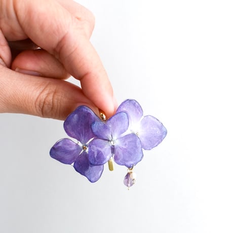 期間限定【選べる】紫陽花ポニーフック