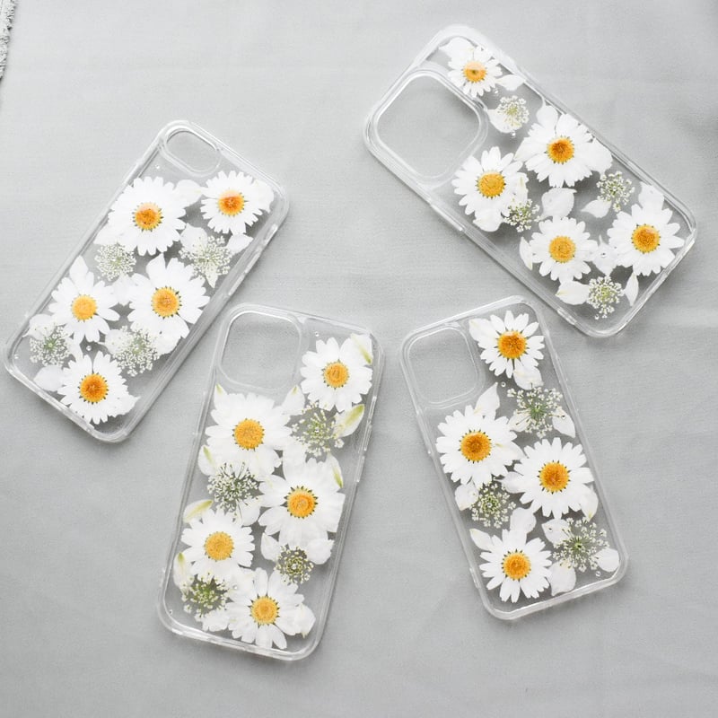 押し花 iPhone ケース ノースポール | Coloring