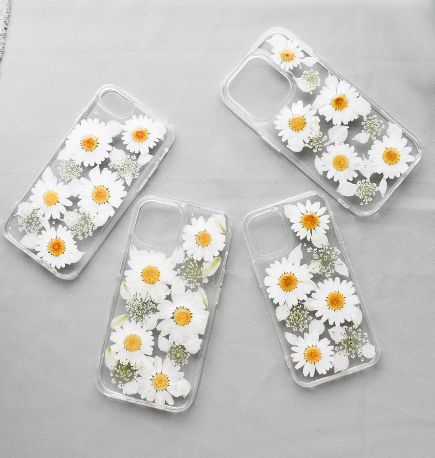 押し花 iPhone ケース ノースポール | Coloring