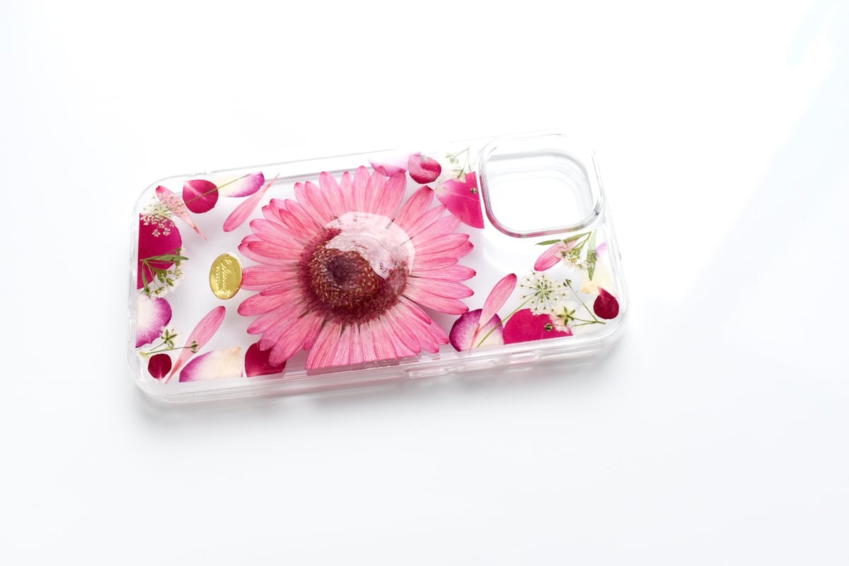 押し花 iPhoneケース ガーベラ | Coloring