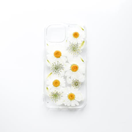 押し花 iPhone ケース ノースポール