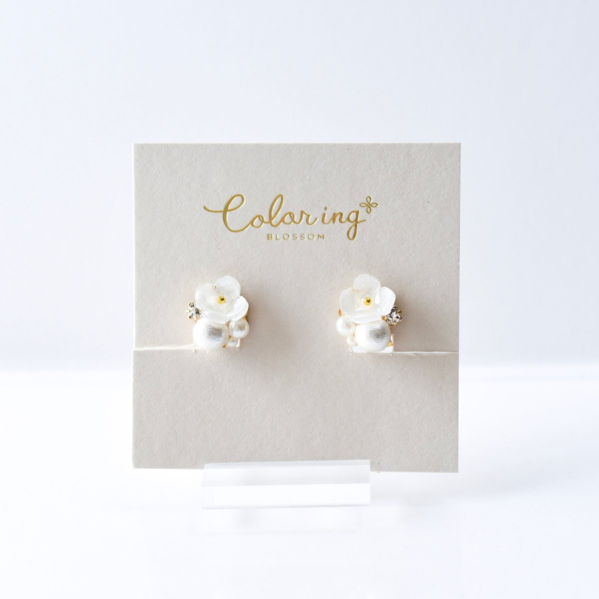 小花イヤリング | Coloring