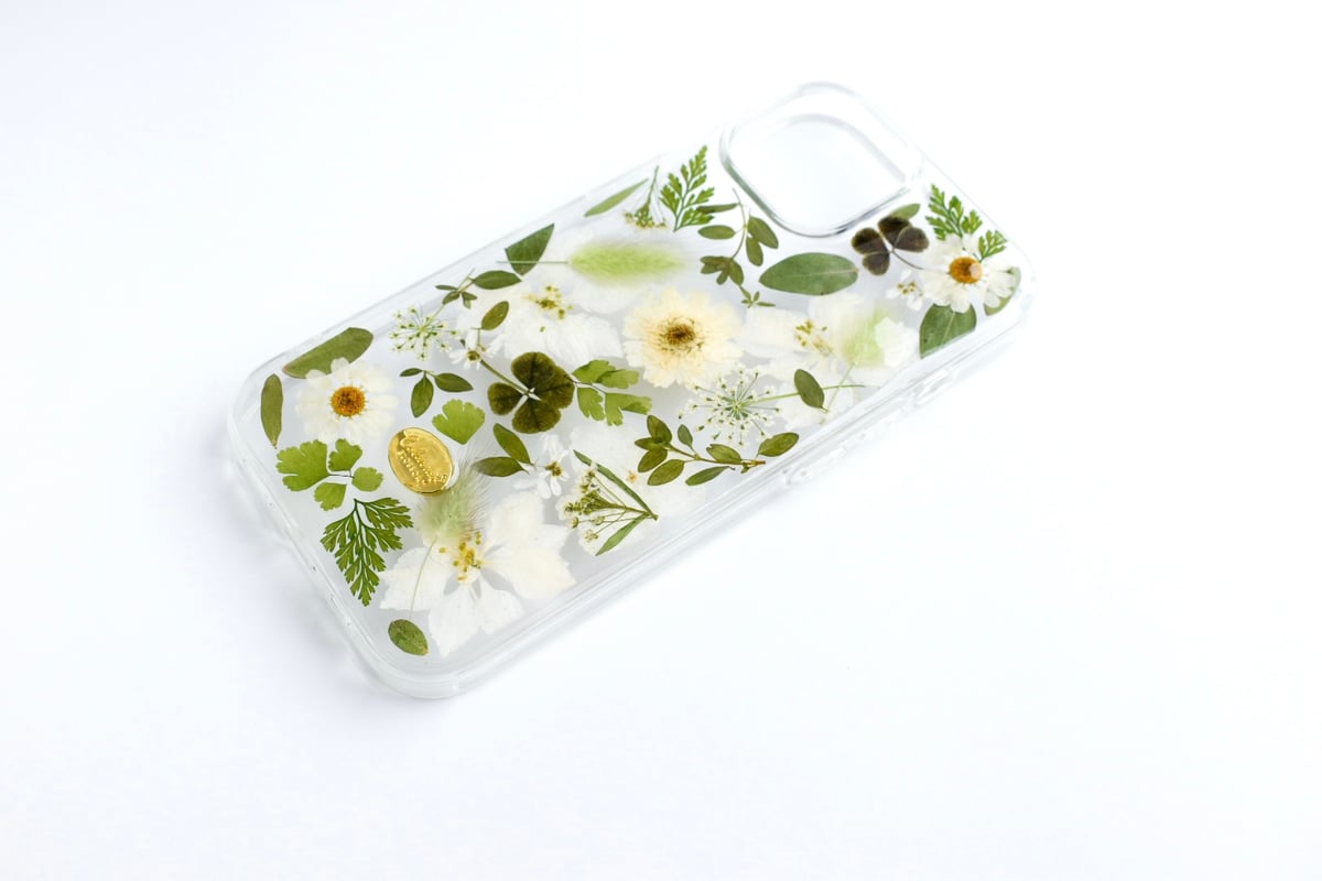 ハルページ⭐︎押し花ケース 押し花 iPhoneケース ボタニカル | Coloring