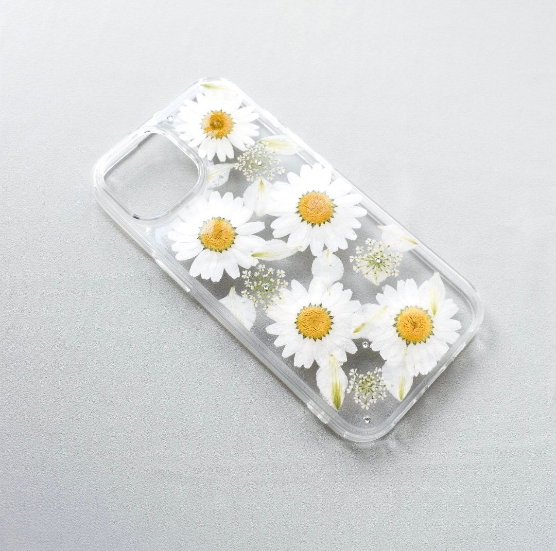 押し花 iPhone ケース ノースポール | Coloring