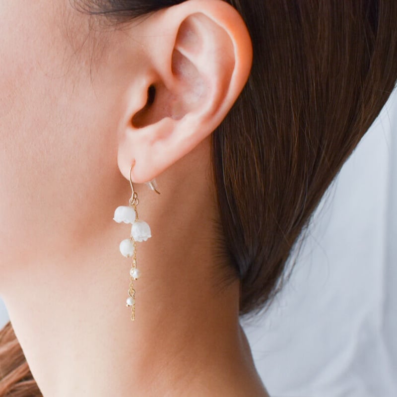HARIO 淡水パール ビーズ ピアス HARIO 淡水パール ビーズ ピアス