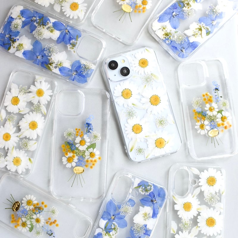 押し花 iPhone ケース ノースポール | Coloring