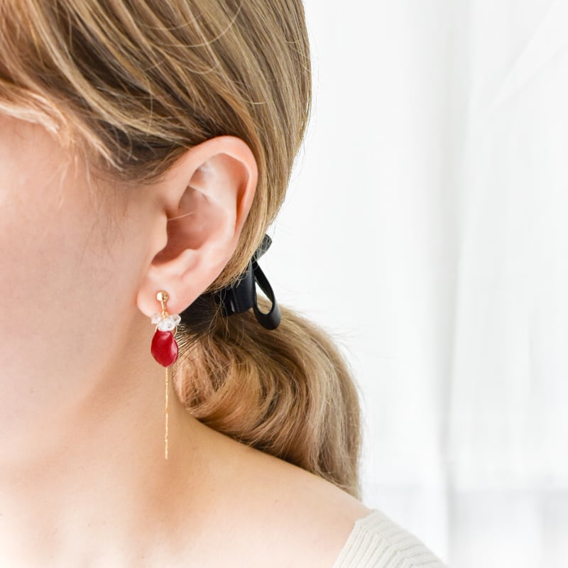 accessories mauさんのハーキマーダイヤモンドピアス Dotsダイヤモンド ピアス ハーキマーダイヤモンド ｜エシカル