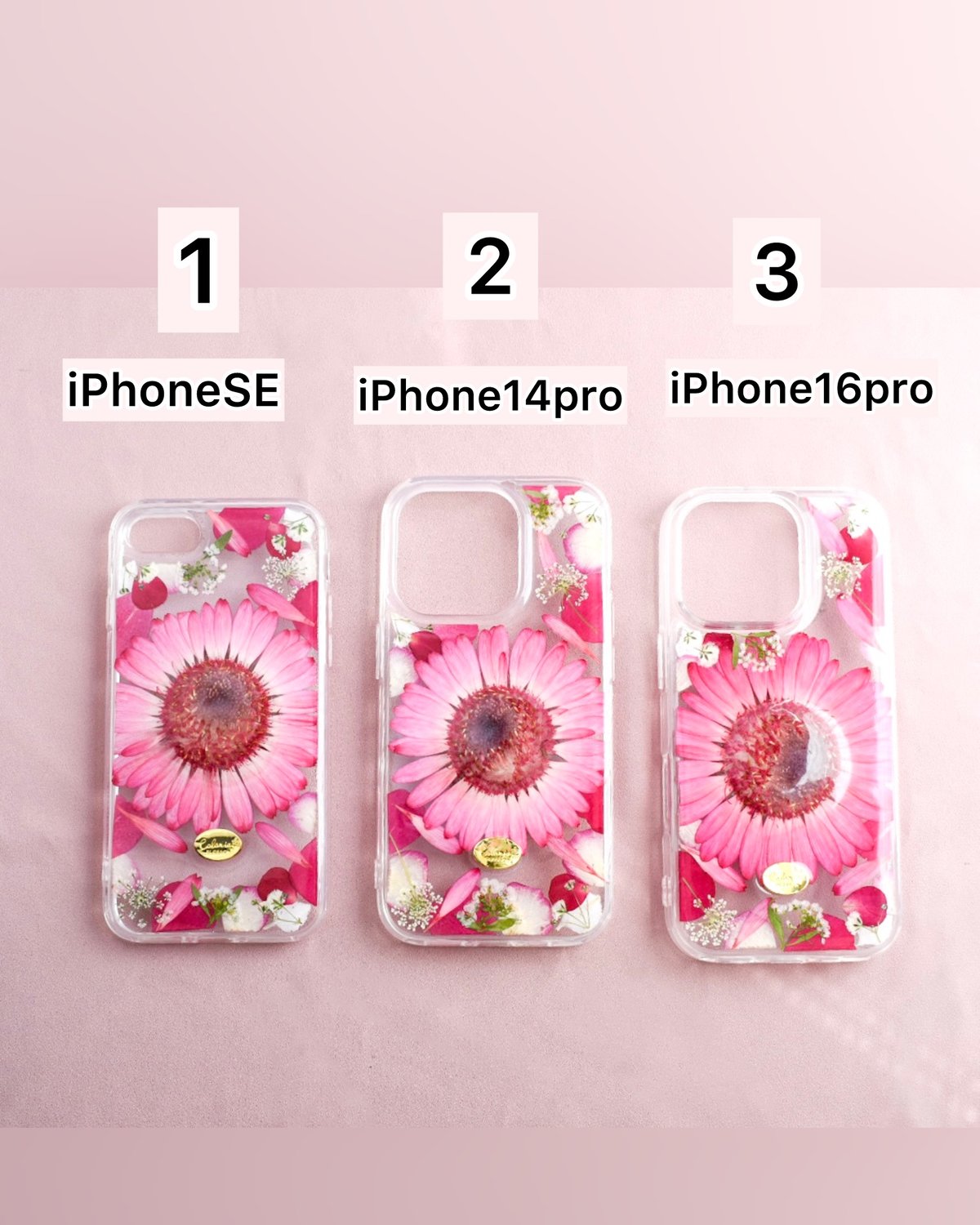 現品限り】押し花 iPhoneケース ガーベラ | Coloring