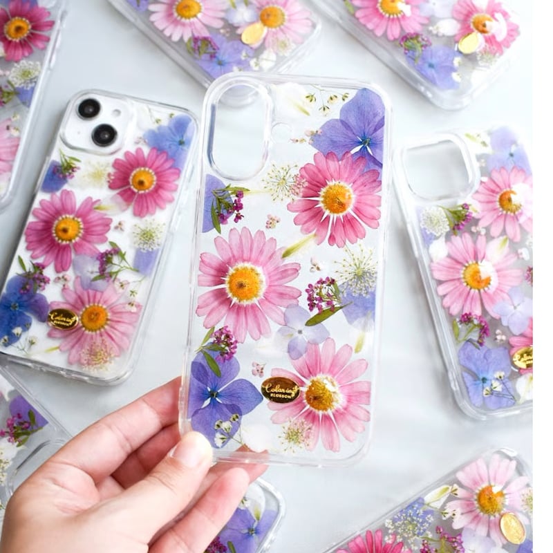 押し花 iPhoneケース マーガレット | Coloring