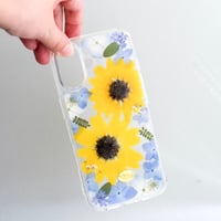 押し花 iPhone ケース　ひまわりspecial