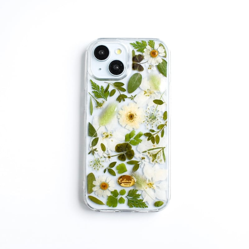 押し花 iPhoneケース ボタニカル | Coloring