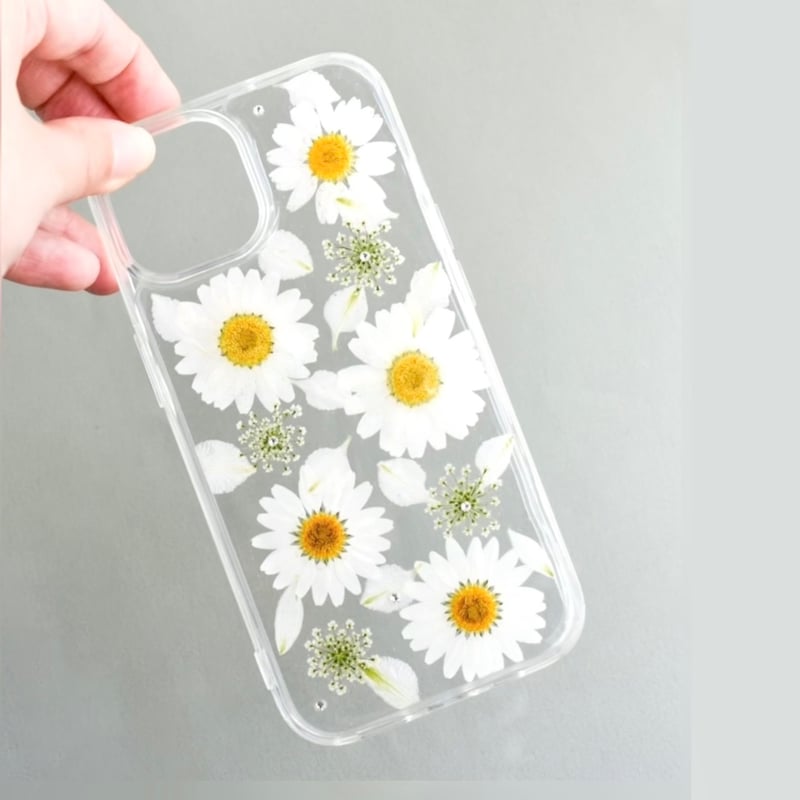 なっとページ⭐︎押し花ケース 押し花 iPhone ケース ノースポール | Coloring