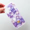 押し花 iPhone ケース　紫陽花