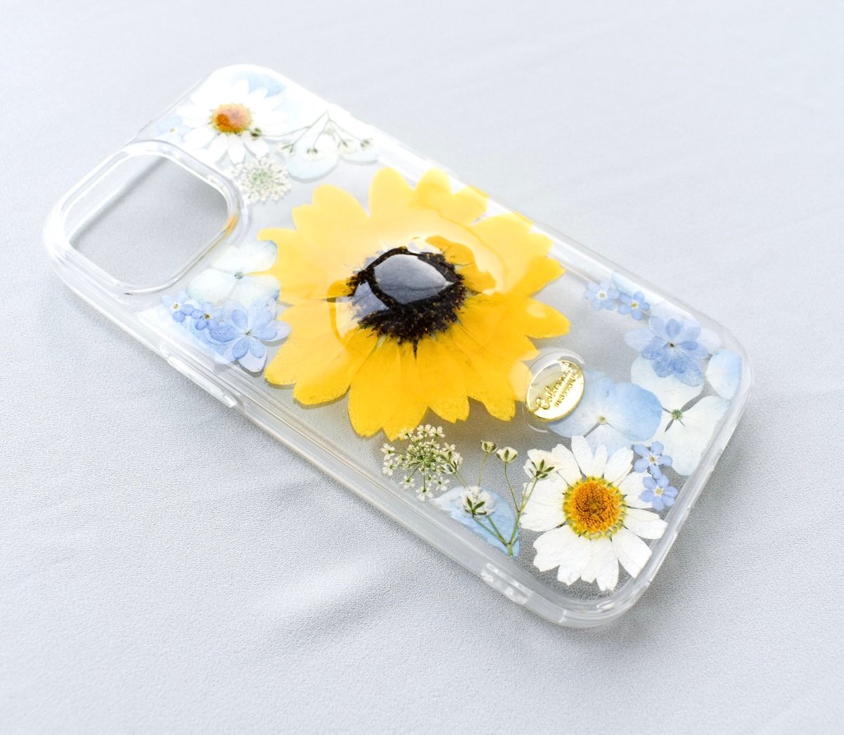 押し花 iPhoneケース 向日葵 | Coloring