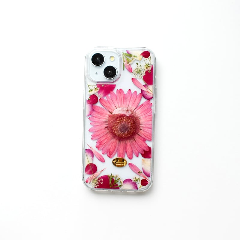 押し花 iPhoneケース ガーベラ | Coloring