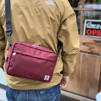 Wファスナーショルダーバッグ(WINE)