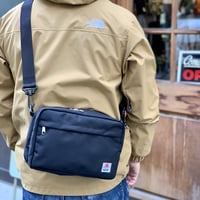 Wファスナーショルダーバッグ(BLACK)