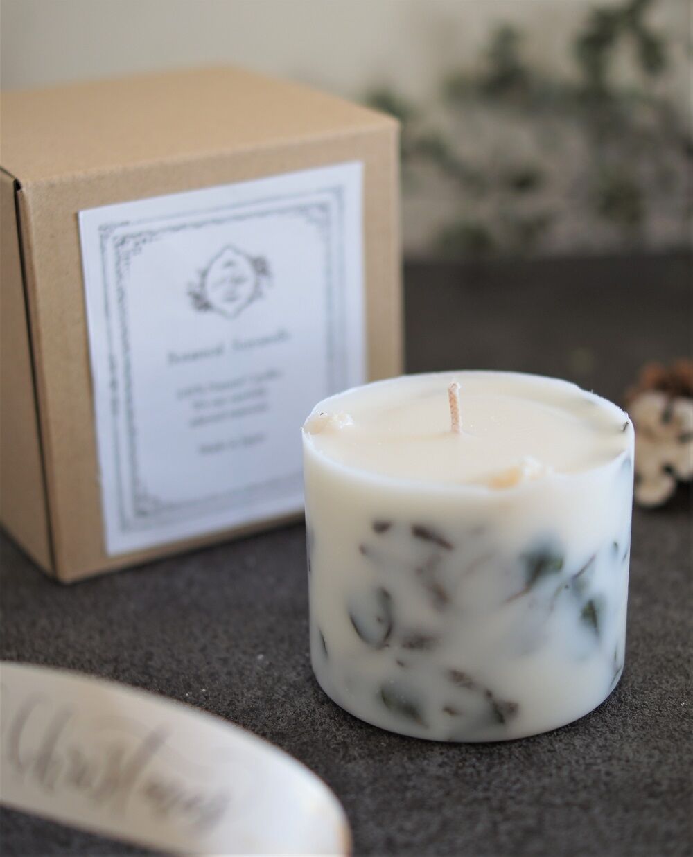 ユーカリのボタニカルソイキャンドル | A l'aise Candle