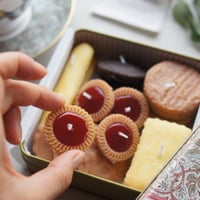 モリス柄・クッキー缶キャンドル