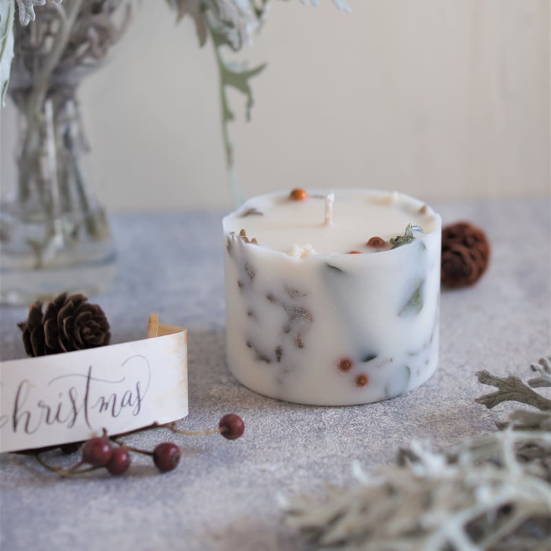 【限定価格】ボタニカルキャンドル ソイキャンドル ヘクソカズラの実のボタニカルソイキャンドル 2 | A l'aise Candle