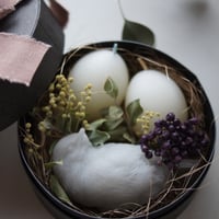 【受注生産】蜜蝋の鳥と卵のギフトセット